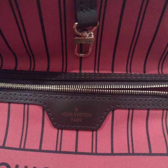 💯% Authentic Louis Vuitton  Neverfull Damier Ebene MM FULL SET🌹 - Picture 8 of 16